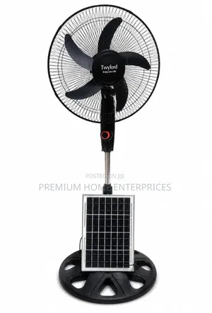 Twyford Solar Standing Rechargeable Fan 16 Inches