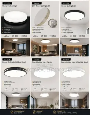 3 Colors Quality Ceiling Fittings Avaliable in Different Body Colours