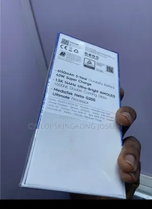 New Tecno Camon 50 256 GB Black