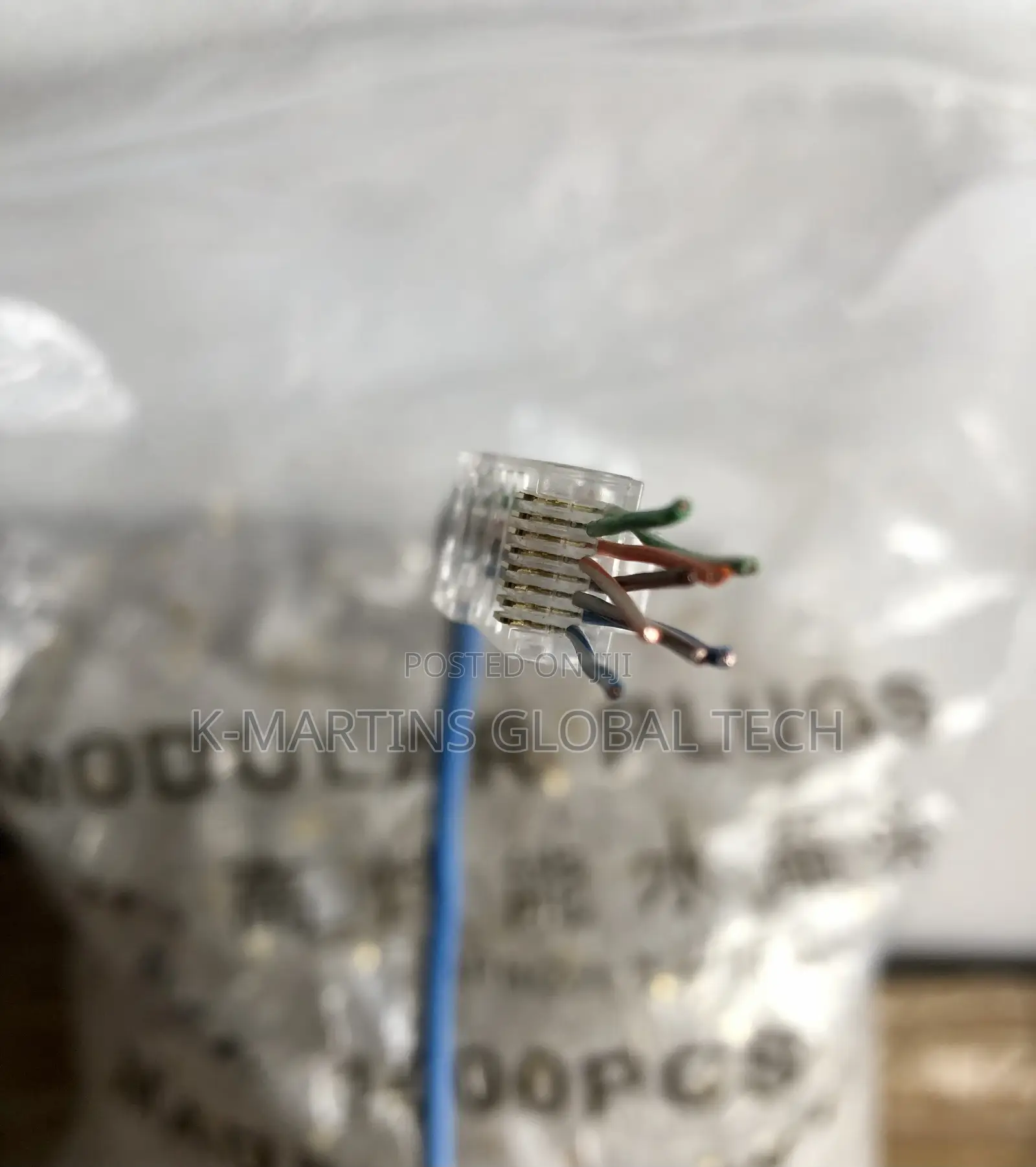 RJ45 Cat6 Cat6A Pass Through Connectors Network Cable Plug 1000 PCS
