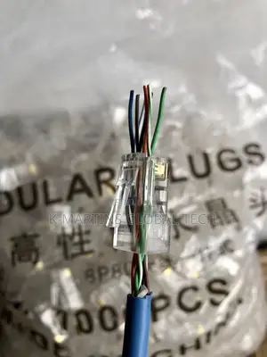 RJ45 Cat6 Cat6A Pass Through Connectors Network Cable Plug 1000 PCS