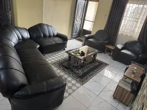 8 Seater Sofa + Tempered Glass Centre Table + TV Shelf – ₦