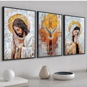 Jesus Split Canvas Wall Color Artframes