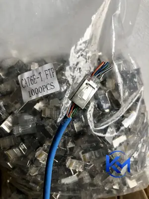 CAT6 Shielded Pass Through RJ45 Connectors Ethernet Crimp Plugs1000pcs