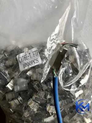 CAT6 Shielded Pass Through RJ45 Connectors Ethernet Crimp Plugs1000pcs