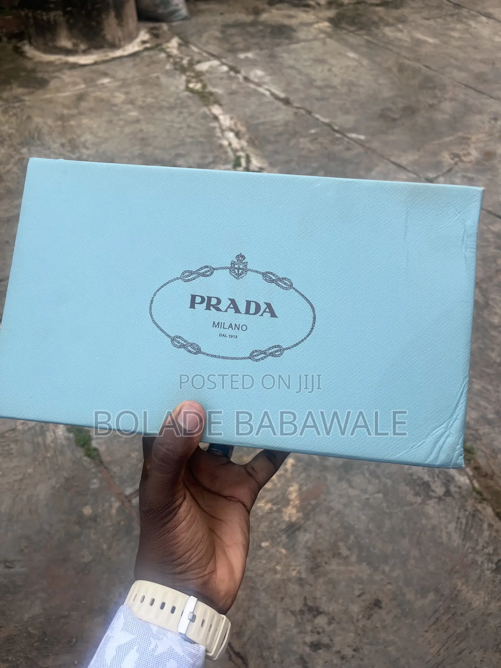 Prada White and Black Shoe