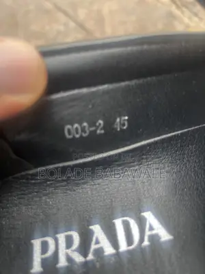 Prada White and Black Shoe