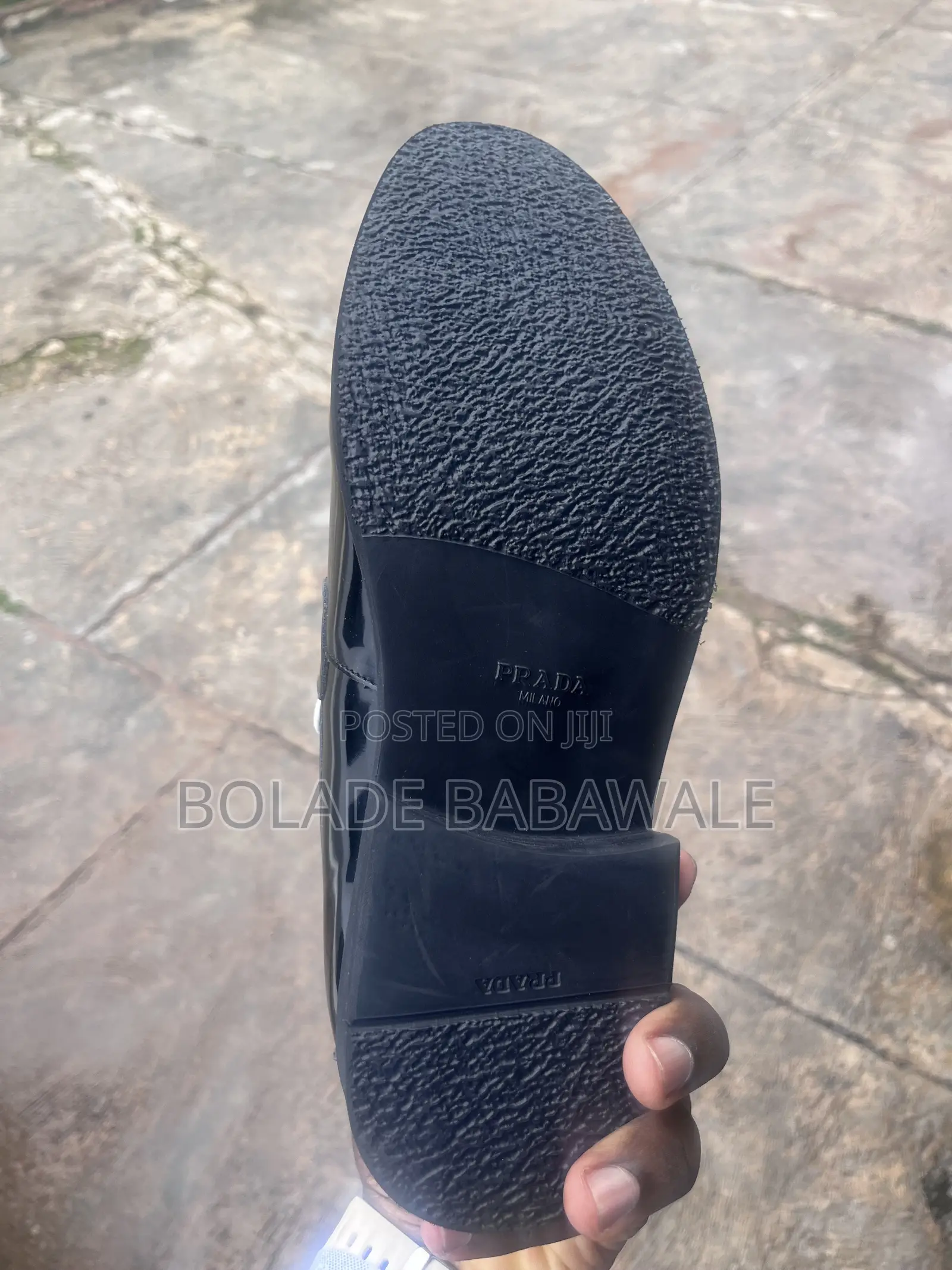 Prada White and Black Shoe