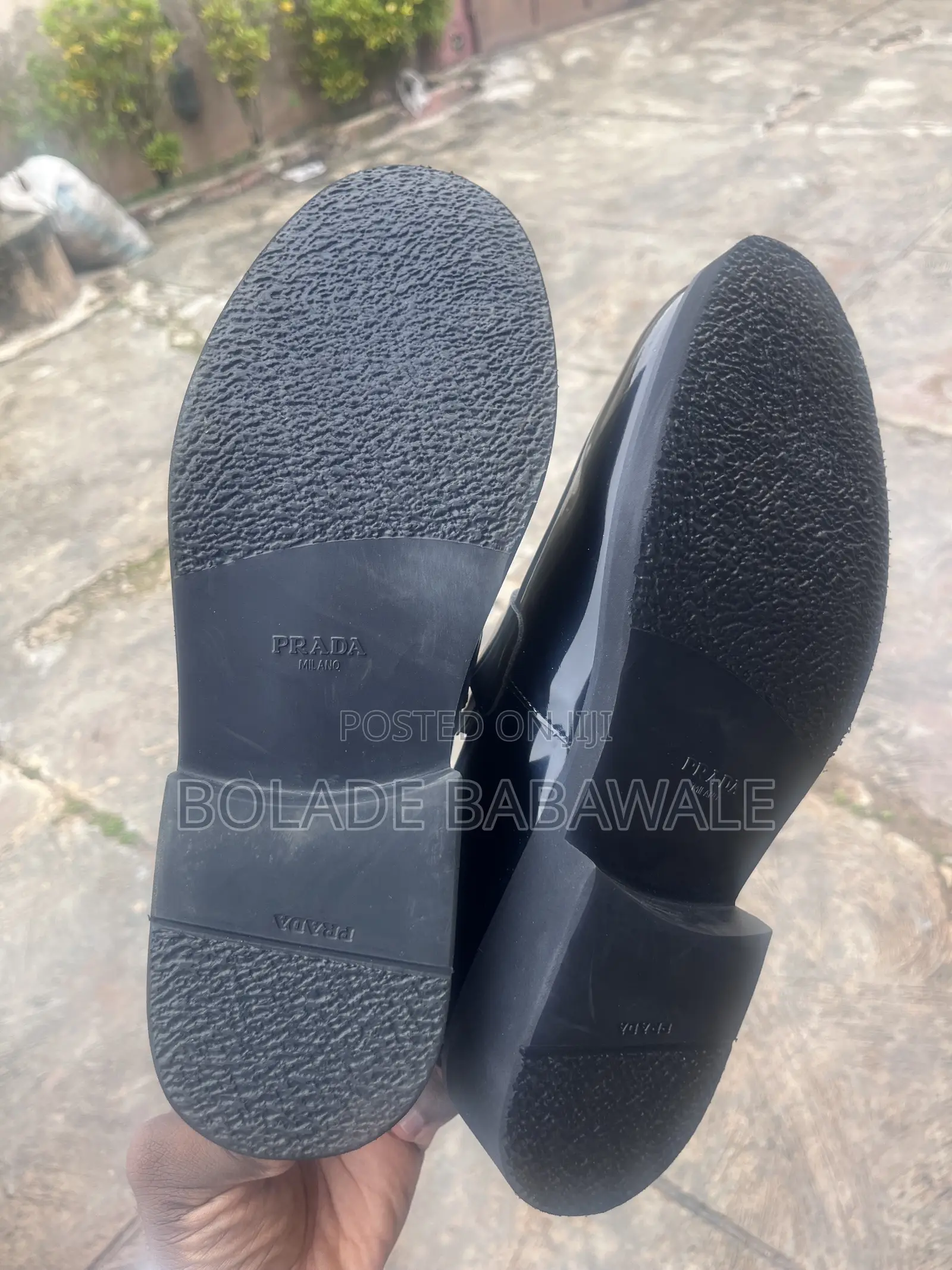 Prada White and Black Shoe