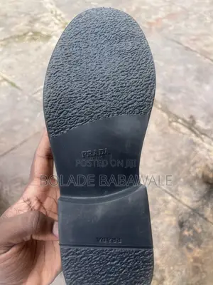 Prada White and Black Shoe