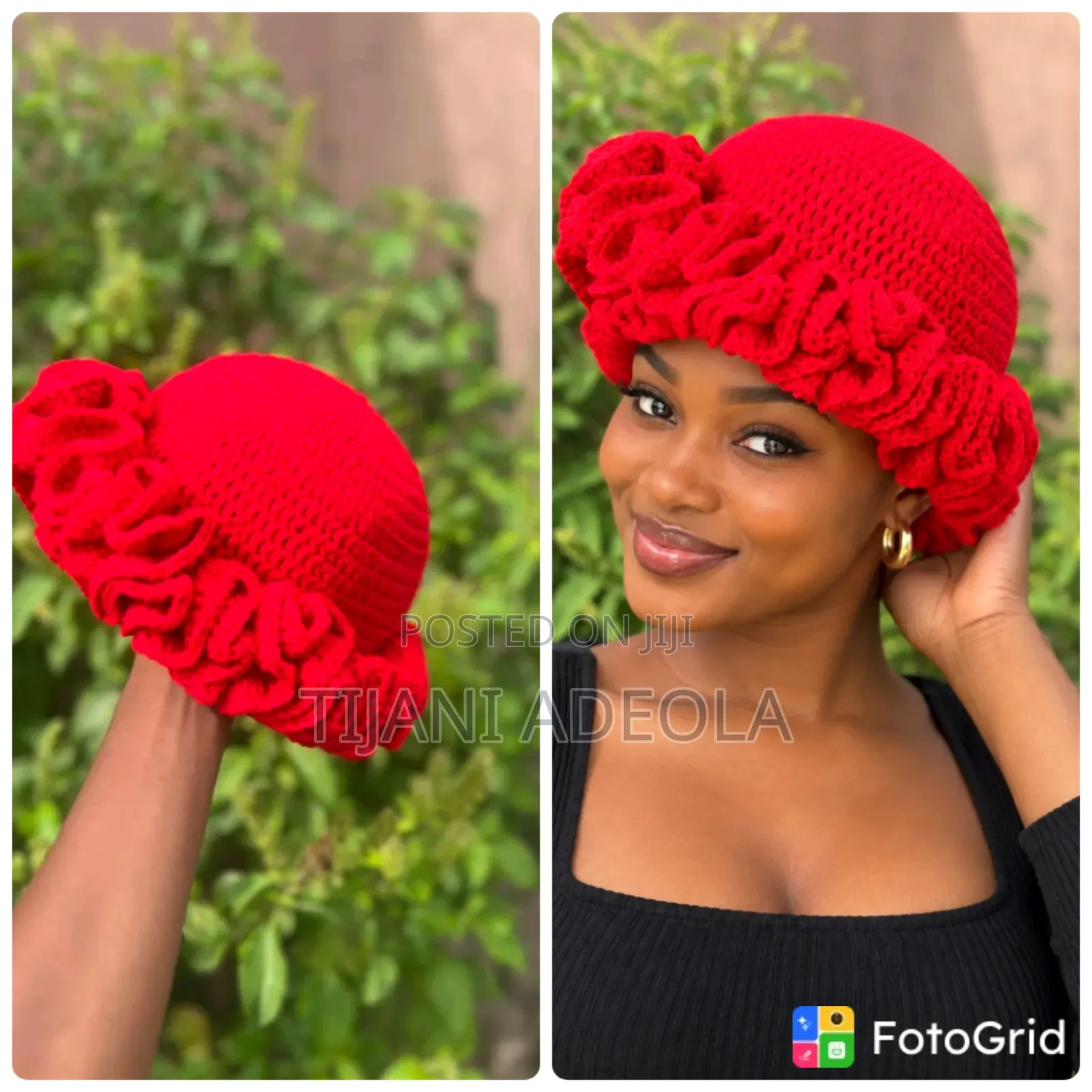 Crochet Ruffle Hat