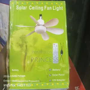 Solar Electric Fan With Light