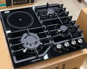 3 Gas Burners and 1 Electric Cooker in Built