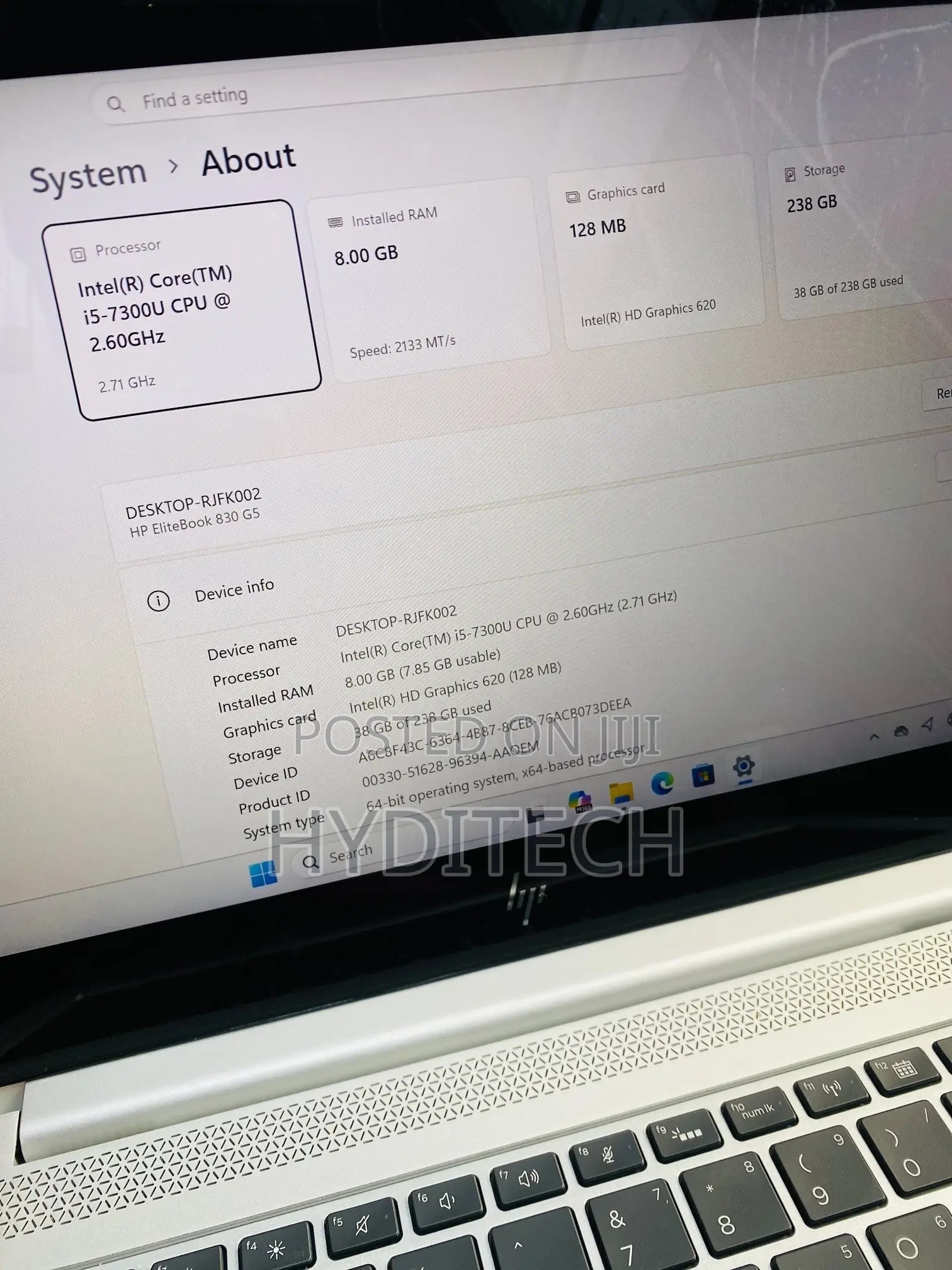 Laptop HP EliteBook 830 G5 8GB Intel Core i5 SSD 256GB