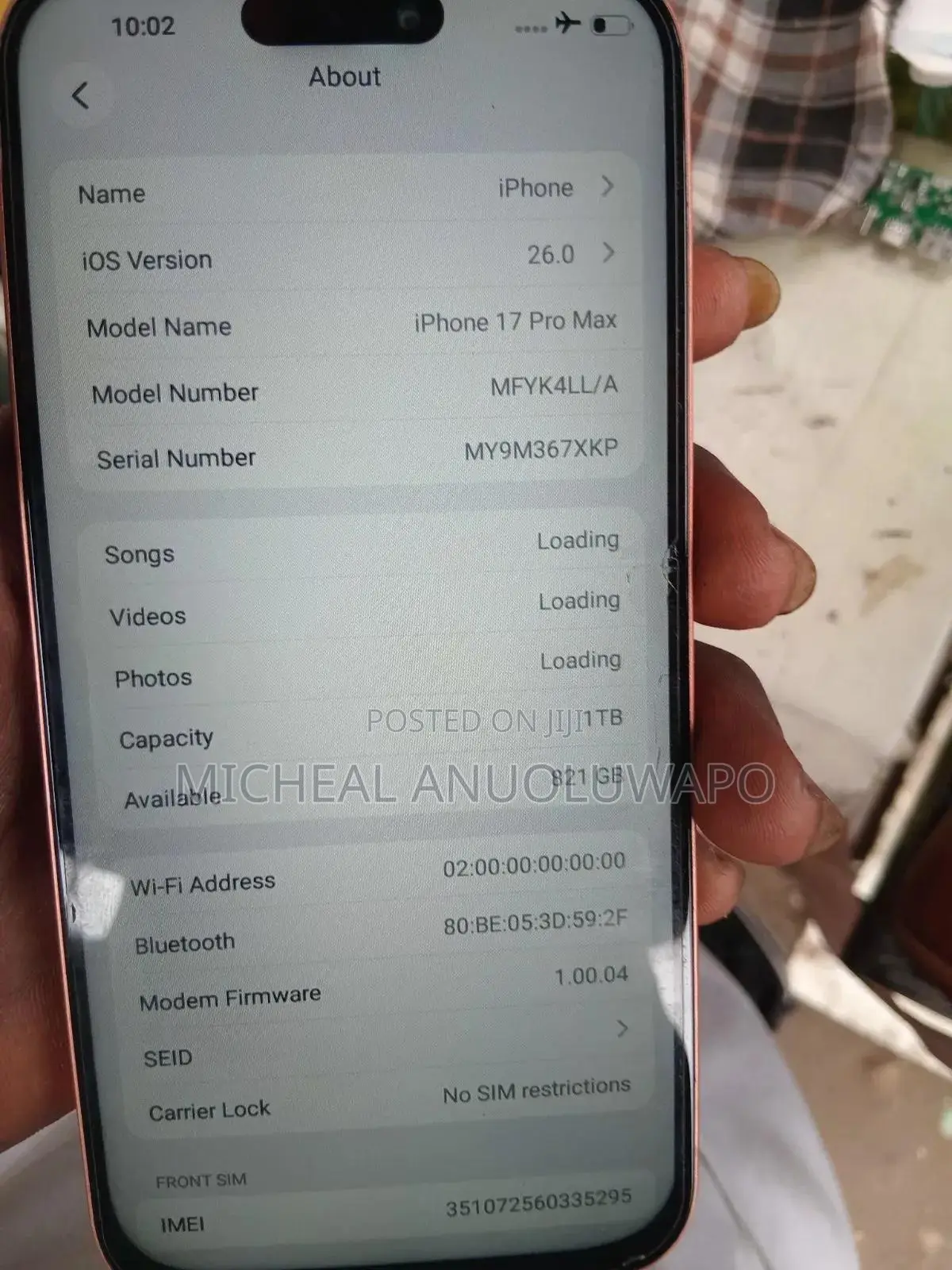 New Apple iPhone 17 Pro Max 256 GB Orange