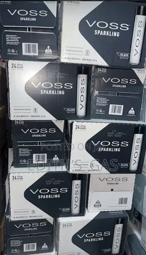 Voss Sparkling Water 24pcs 375ml Glass Bottled Water