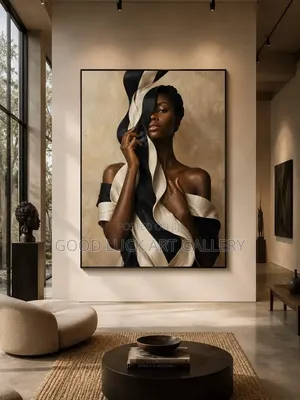 Black Woman Boho Art