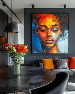 Black Woman Boho Art