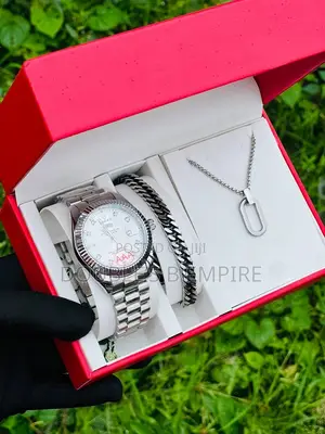 Silver Presidential Rolex Male Combo Comes With Exact Box