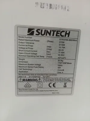 370w Single Face Tokunbo Solar Panel 120cell