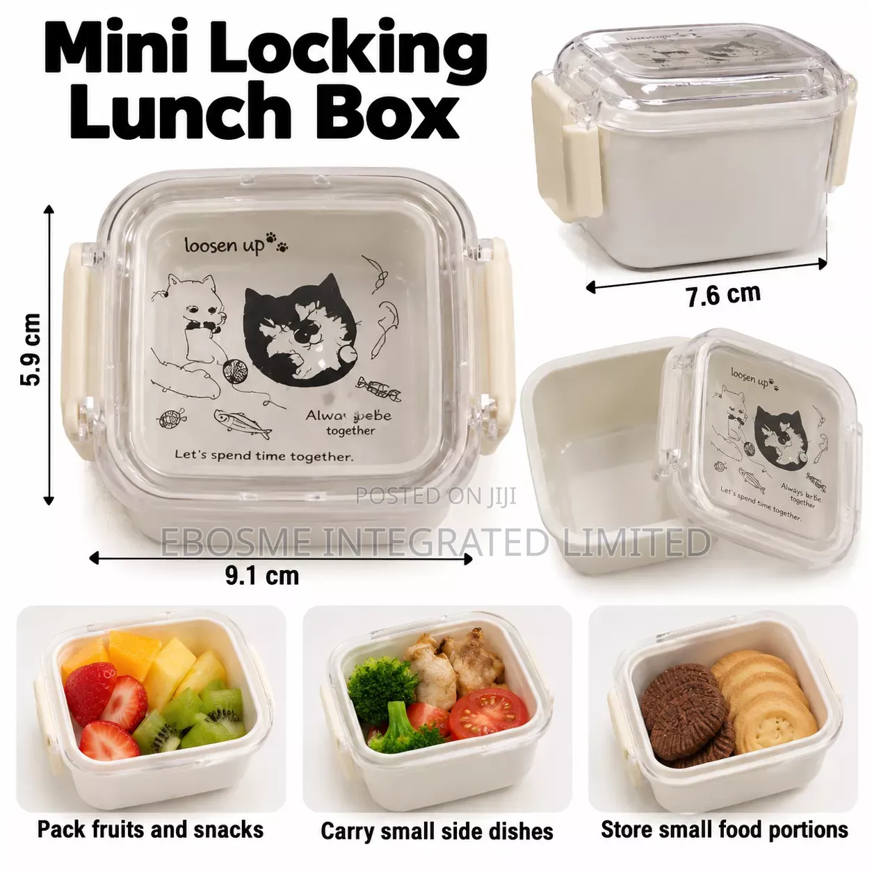 Mini Locking Lunch Box 170ml – Portable Food Storage Container