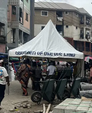 White Canopy Tent Set