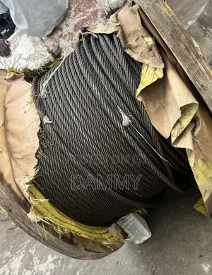 Heavy-Duty Spool of Steel Wire Rope