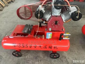 Industrial Mobile Air Compressor Double Tank Original