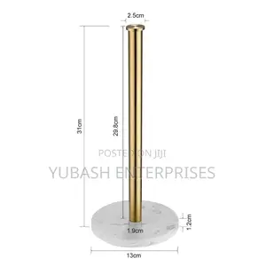 Luxury Gold Marble Base Kitchen Paper Holder