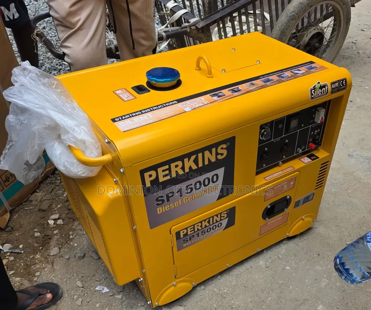 Sp12.5kva Perkins Diesel Soundproof Generator 100%copper Coil