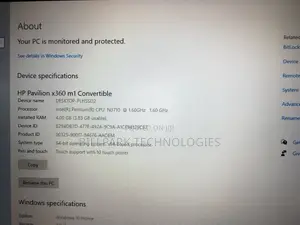 Laptop HP Pavilion x360 4GB Intel Pentium SSD 128GB