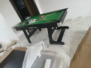 2-in-1 Foldable 6ft Snooker Table With Accessories