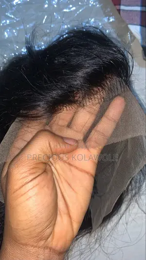 Brand New 12 Inches Full Frontal Straight Wig, 100% Human Hair