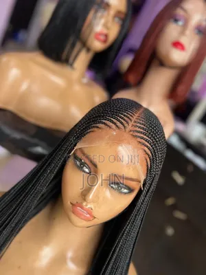 Glueless Braided Hair in Black Color