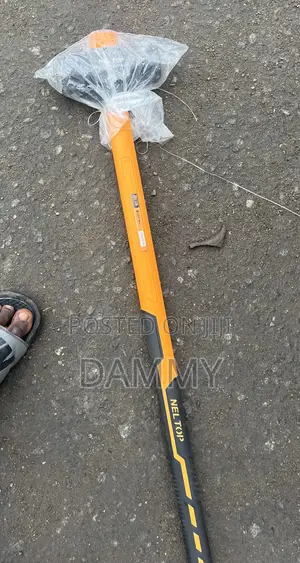 Heavy-Duty Orange and Black Sledgehammer