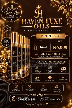Luxury Niche Fragrances Inspired by Popular Brands Available Now!!