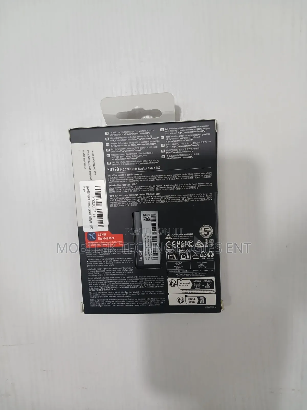 4TB Laxer EQ790 SSD M.2 NVMe PCIe Gen4 X4 Solid State Laptop Drive