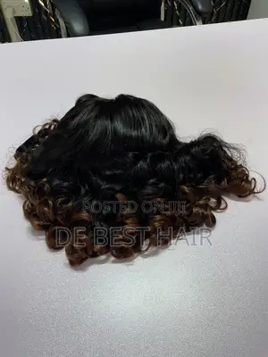 100% Human Hair, Two Tone Color 16 Inches With 5*5 Closure