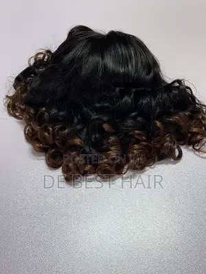 100% Human Hair, Two Tone Color 16 Inches With 5*5 Closure