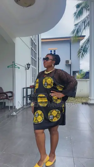 Chic Black and Yellow Ankara Patchwork Dress – RTWbyJide