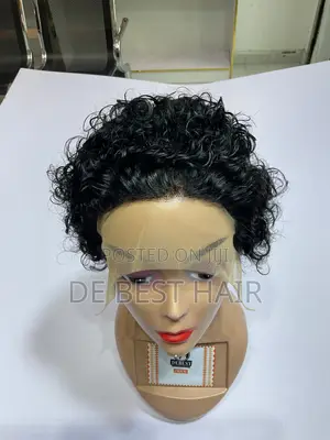 100% Human Hair With 13*4 Closure 6 Inches Natural Color