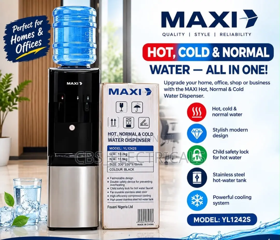 MAXI Hot, Cold Normal Water Dispenser (YL1242S)