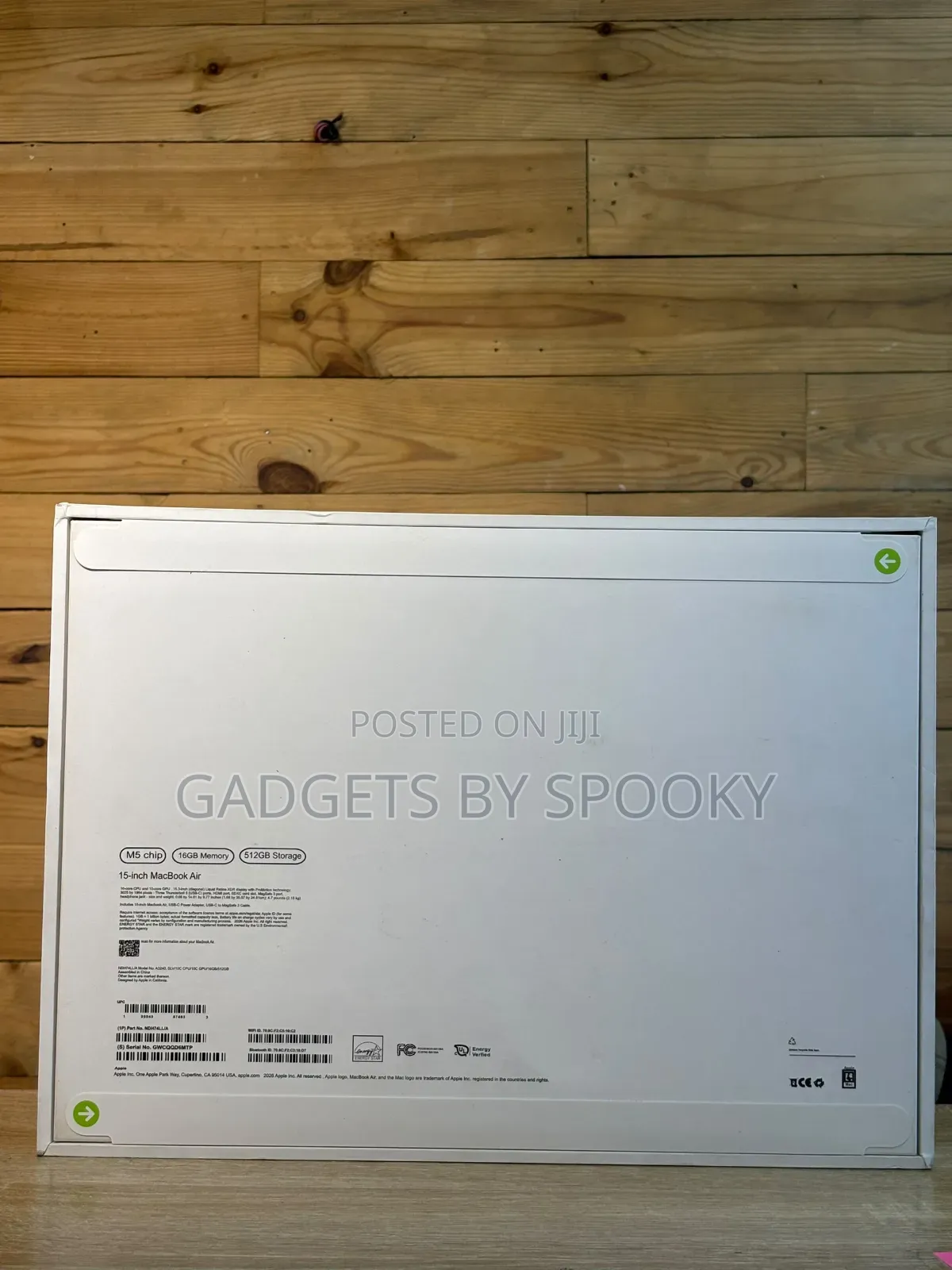 New Laptop Apple MacBook Air 2026 M5 16GB SSD 512GB