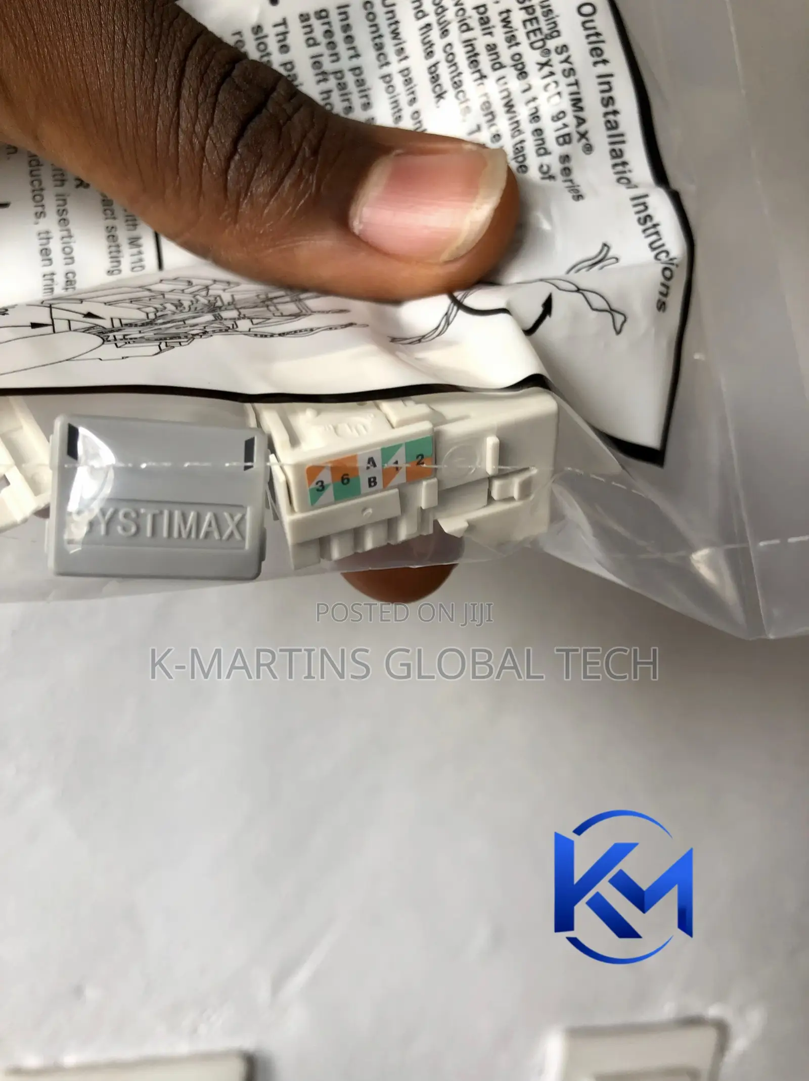 Cat6A RJ45 Network Modules Keystone Jack Ethernet Data Module