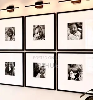 Family Frames Set Up Black and White Vintage Plain Frame With Acrylic