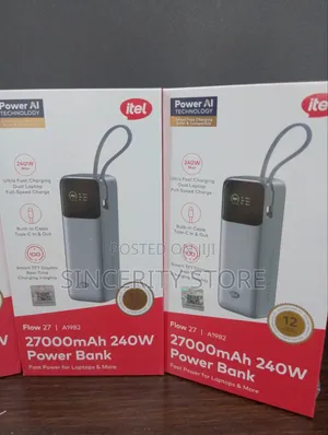 ITEL 27,000mAh 240w POWERBANK