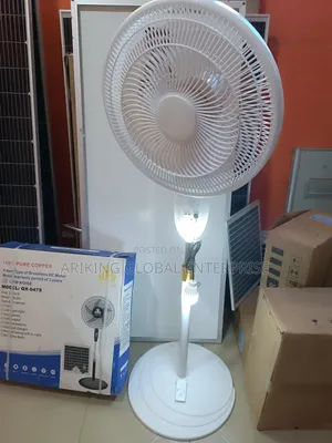 Golden House 16" Solar Rechargeable Standing Fan