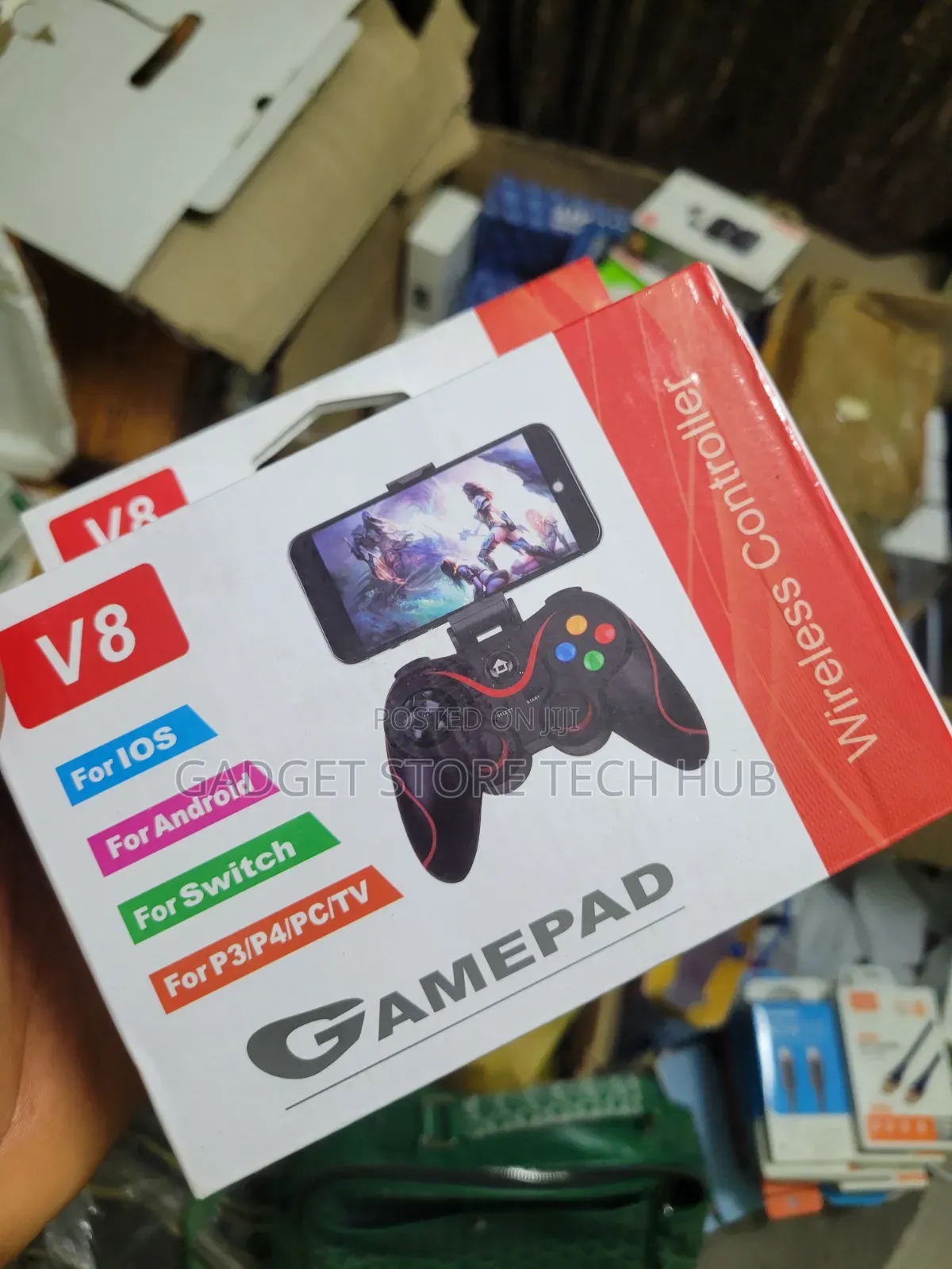 V8 Wireless Gaming Controller Gamepad for Android,IOS,PC,PS3