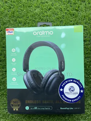 Brand New Oraimo BoomPop Lite Wireless Headphones – 65H Playtime