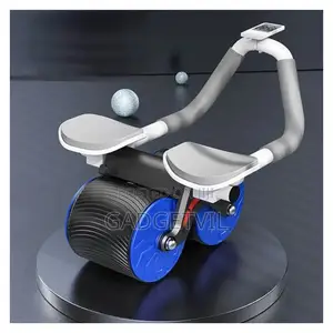 Automatic Rebound Abdominal Muscle Exercise Wheel With Timer